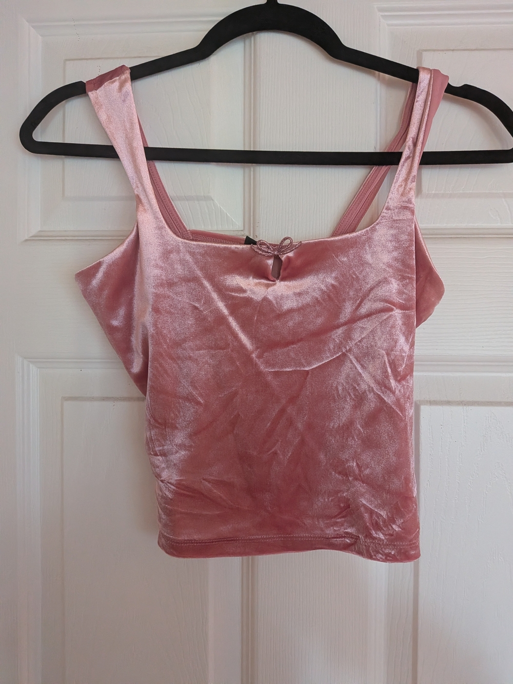 wild fable Dusty Rose Velvet Cami Tank Top